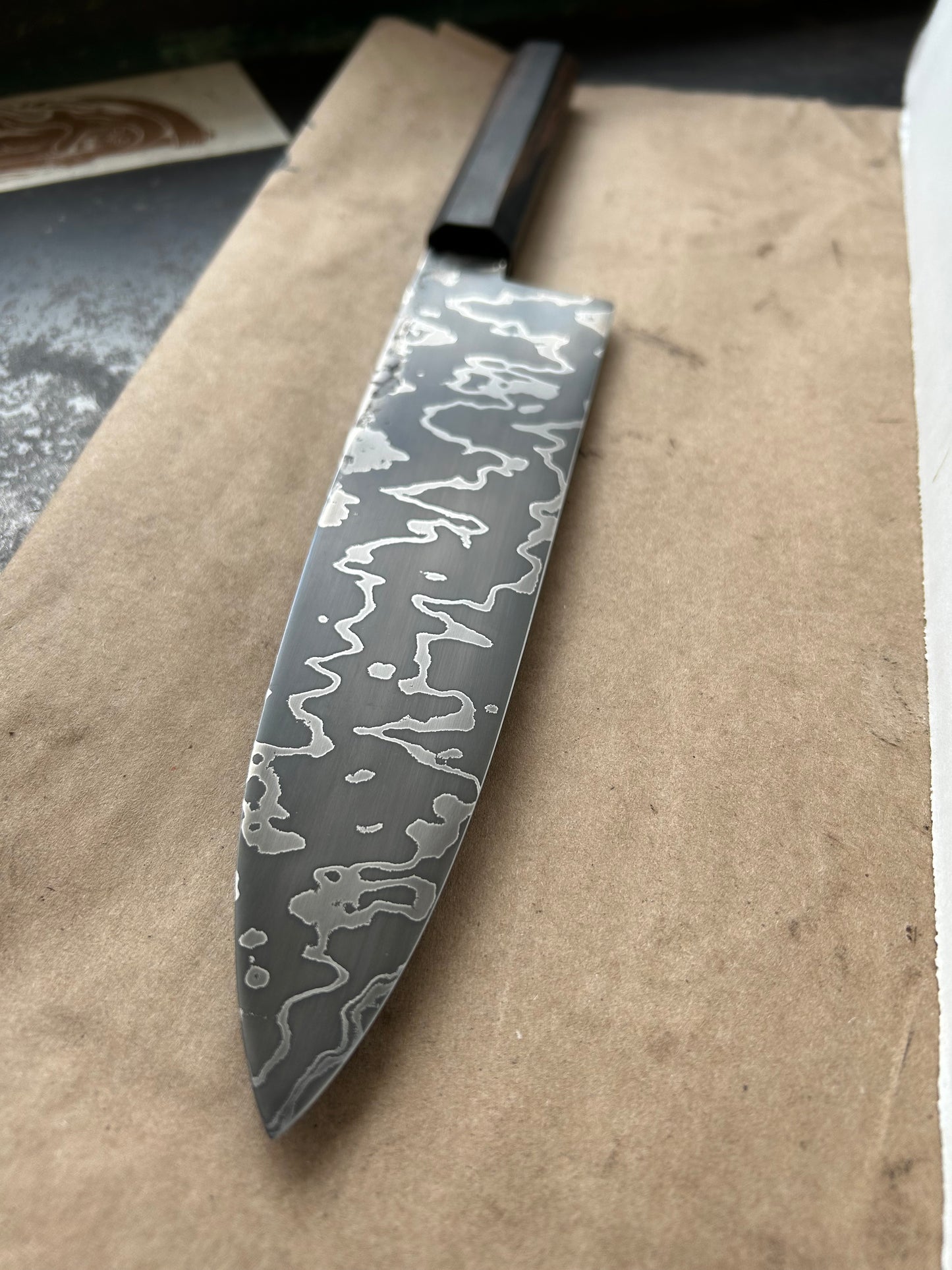215 mm Damascus gyuto