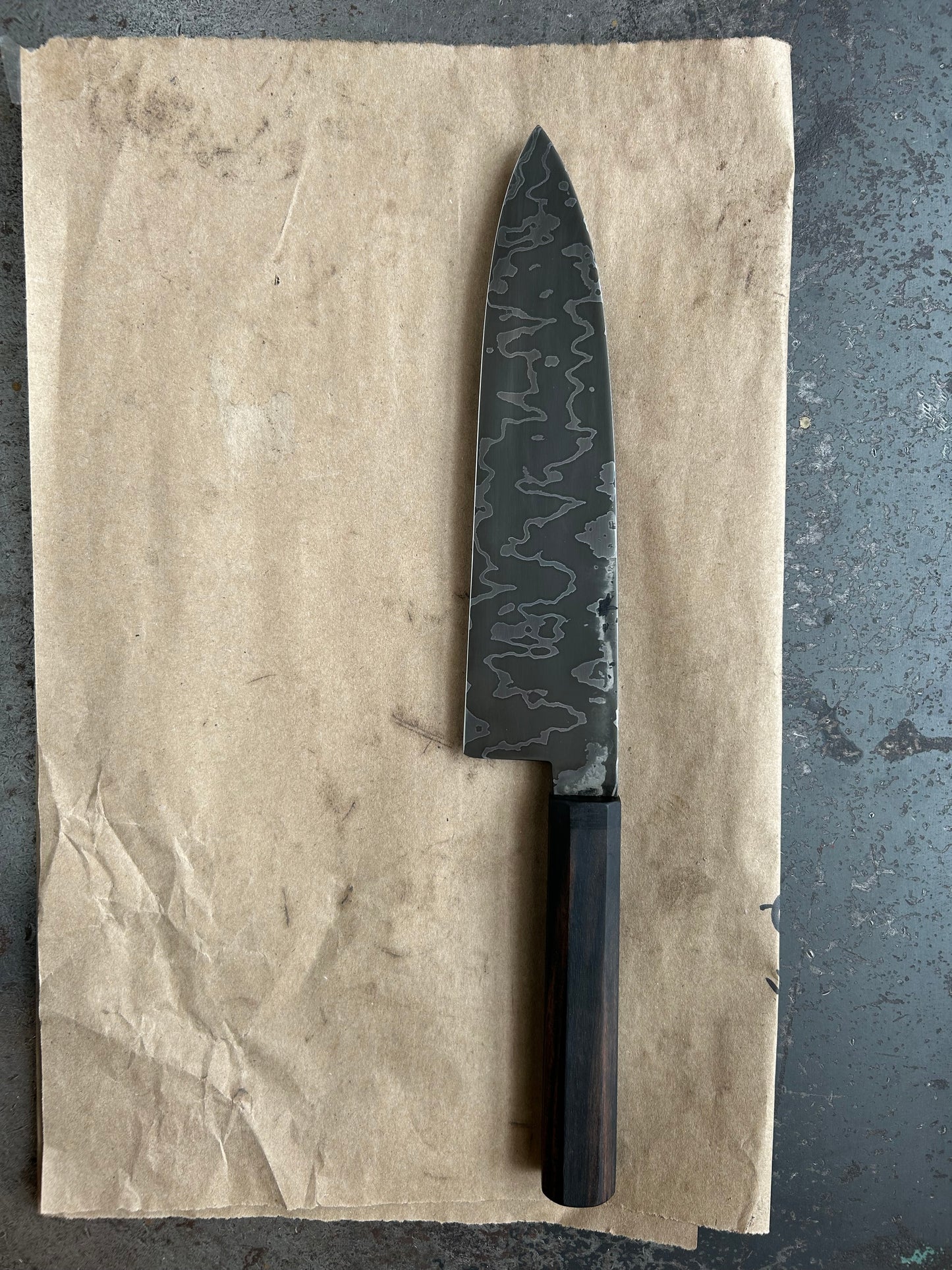 215 mm Damascus gyuto