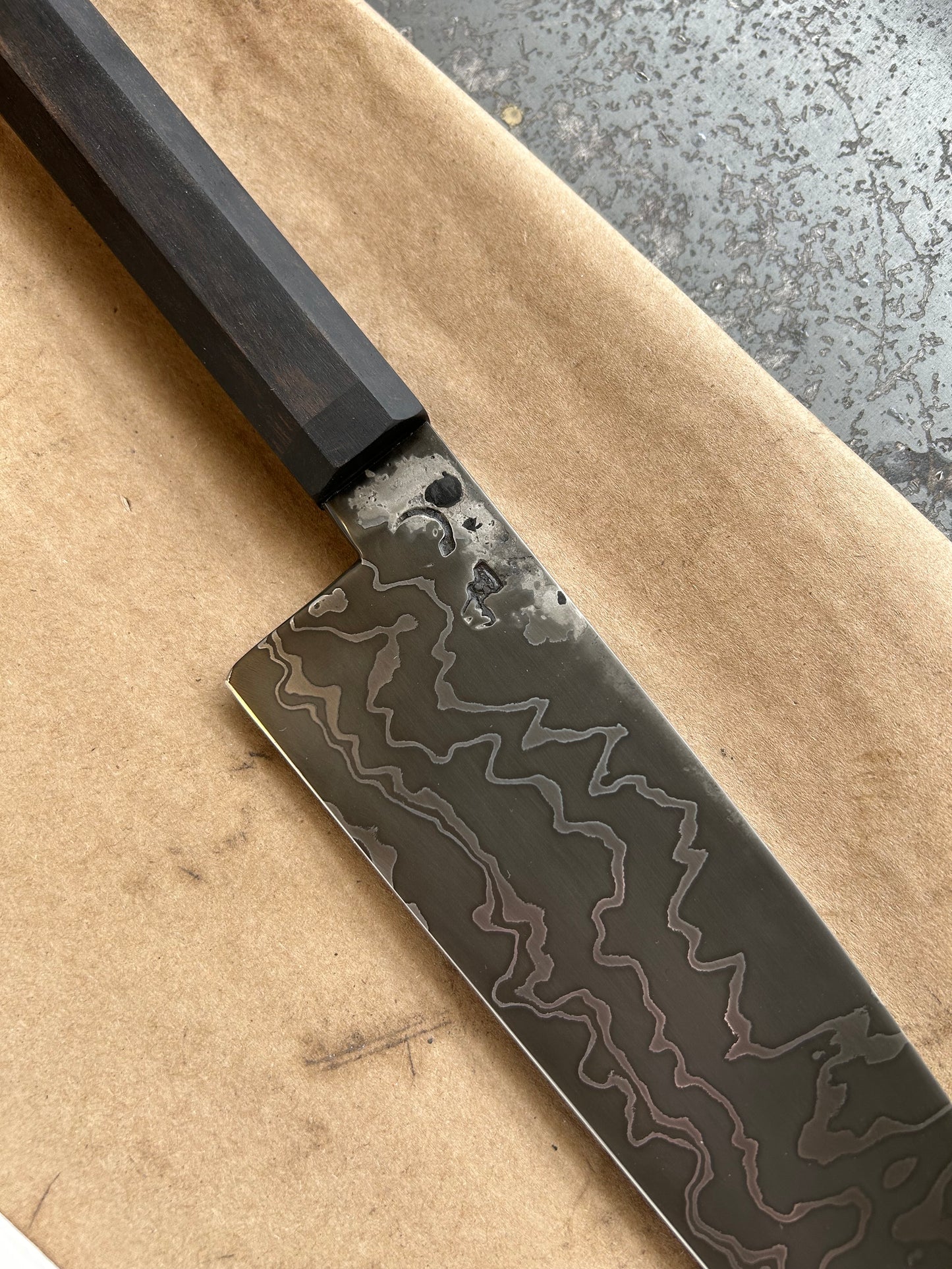 215 mm Damascus gyuto